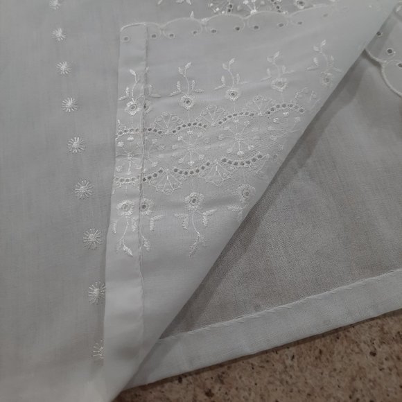 Vtg 60s embroidered eyelet blouse - David Peet brand - Picture 9 of 10